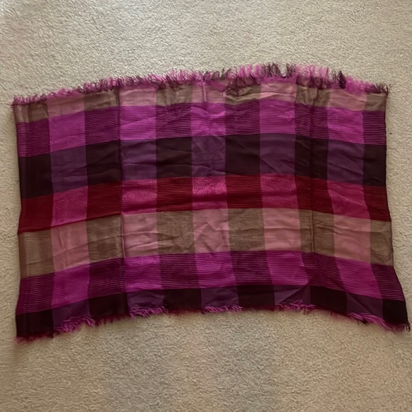 Pink & Purple Plaid Infinity Scarf - Picture 3 of 5